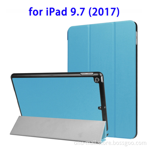 2017 New Arrival Horizontal Flip Leather Case for iPad 9.7 2017 Case